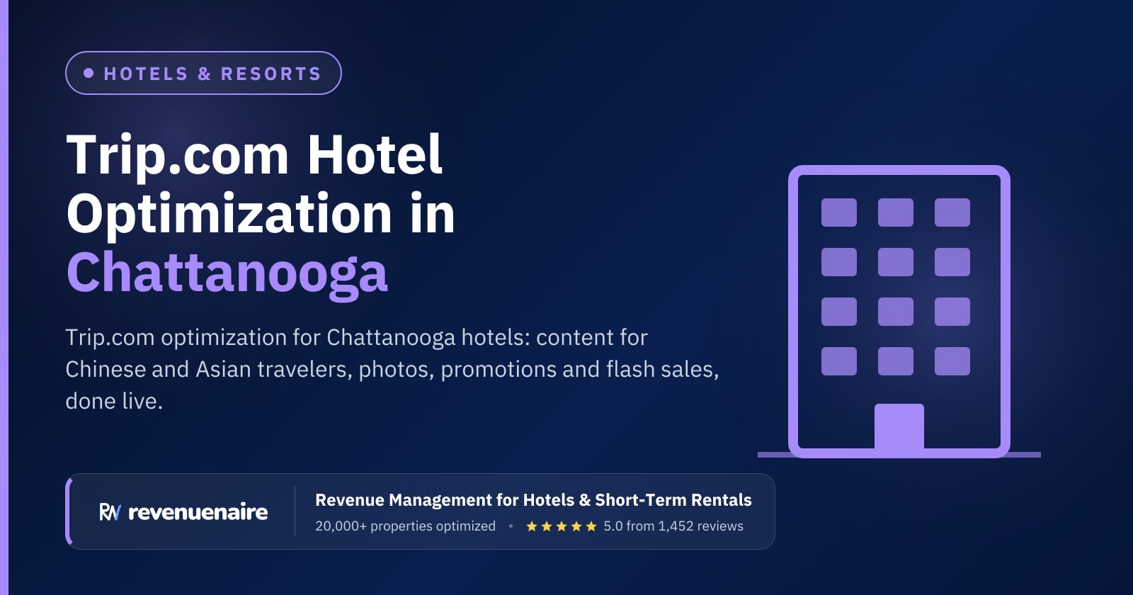 Trip.com Optimization for Hotels in Chattanooga & Knoxville, United States
