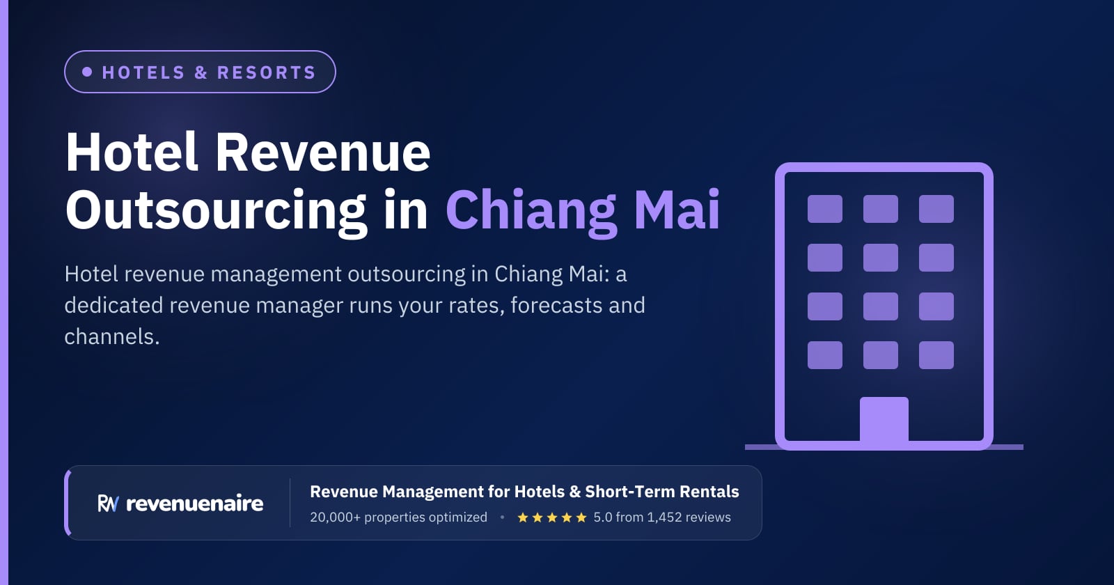 Hotel Revenue Management Outsourcing in Chiang Mai, Thailand