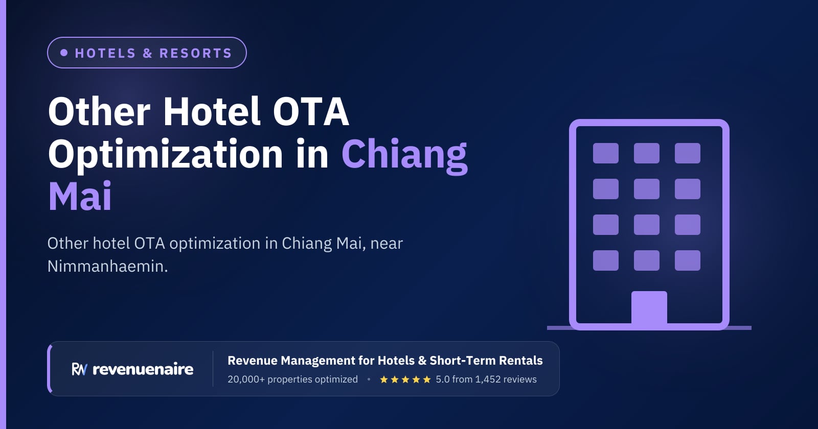 Other Hotel OTA Optimization in Chiang Mai, Thailand