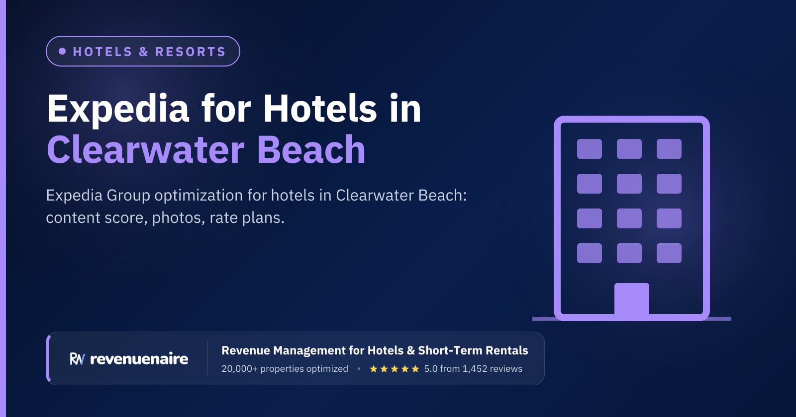 Expedia Optimization for Hotels in Clearwater Beach, United States