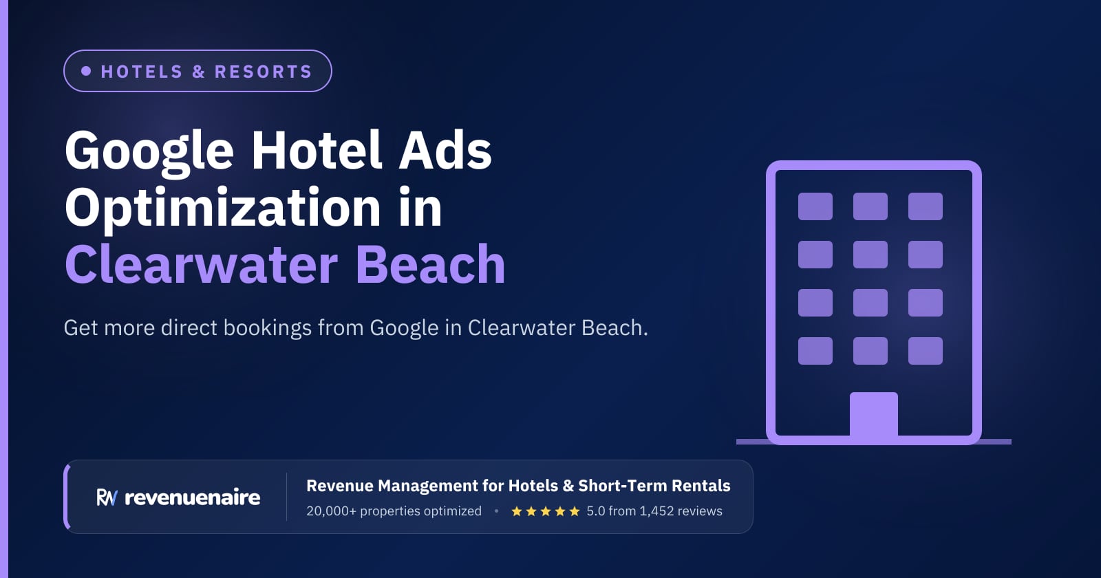 Google Hotel Ads Optimization in Clearwater Beach, United States