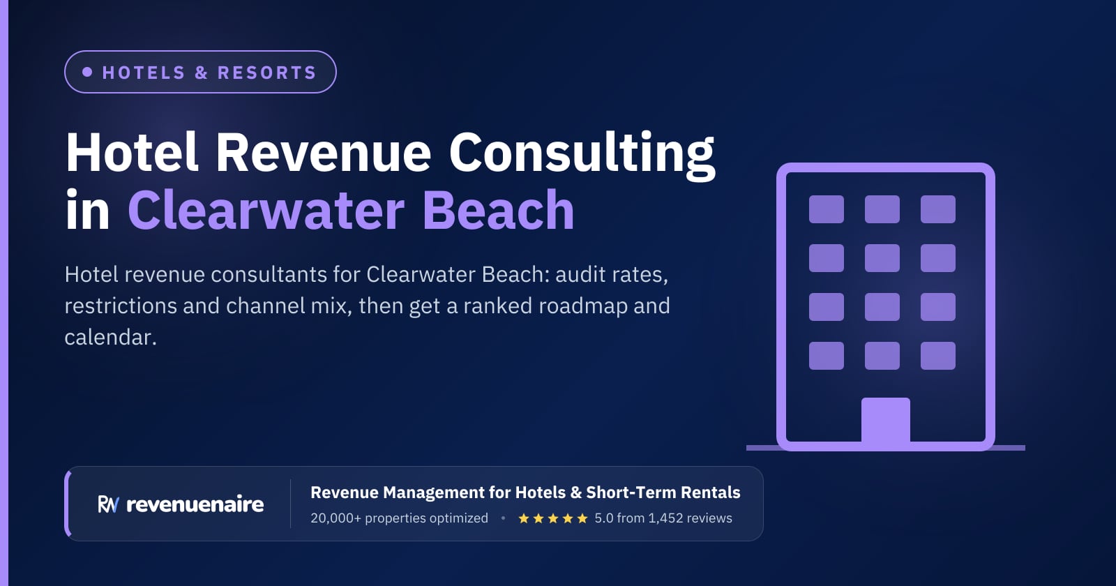 Hotel Revenue Management Consulting in Clearwater Beach, United States