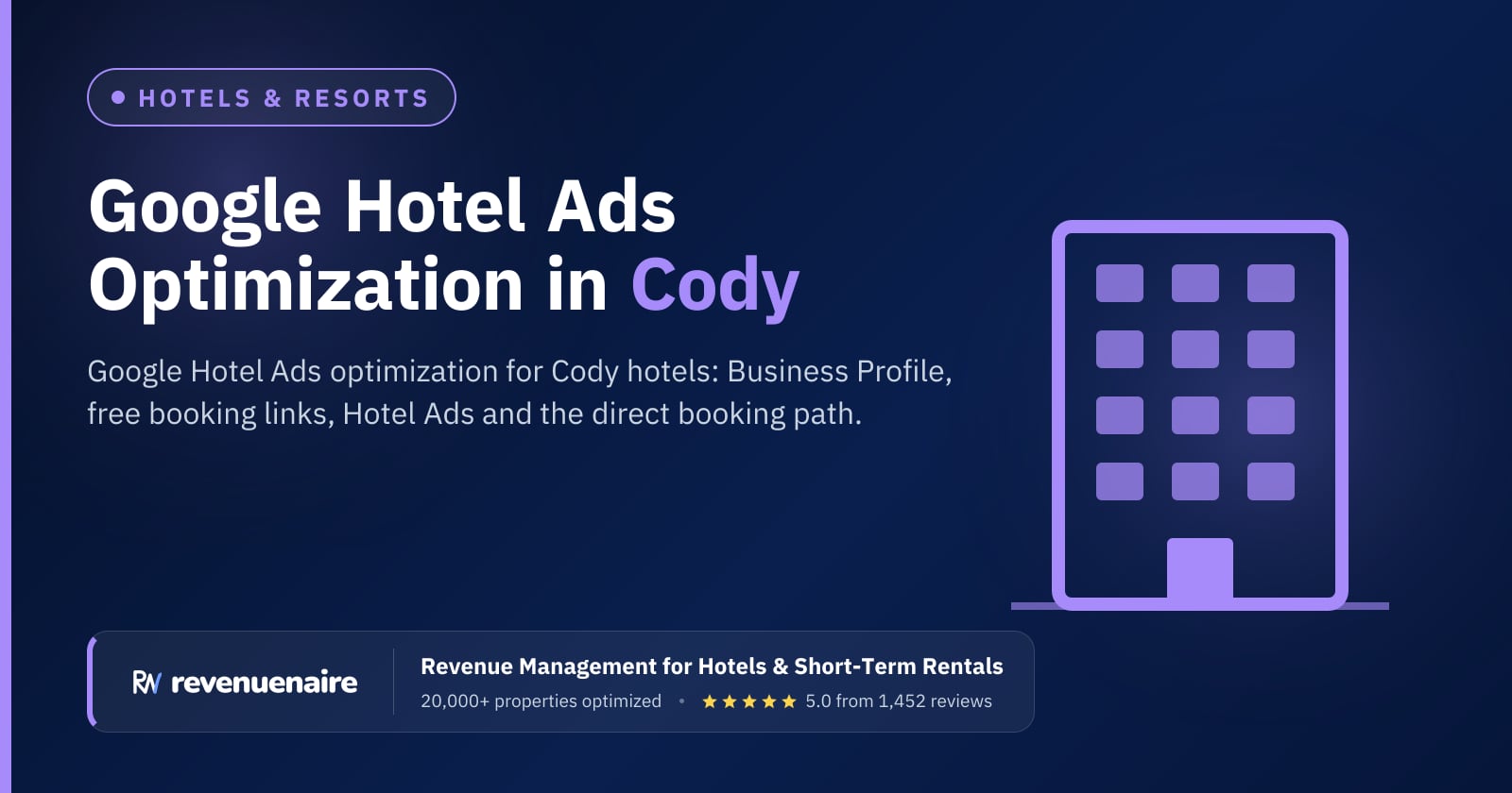 Google Hotel Ads Optimization in Cody & Yellowstone Country, United States