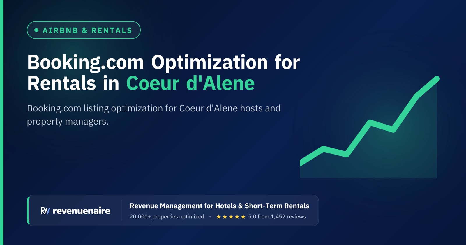 Booking.com Optimization for Rentals in Coeur d'Alene & Spokane, United States