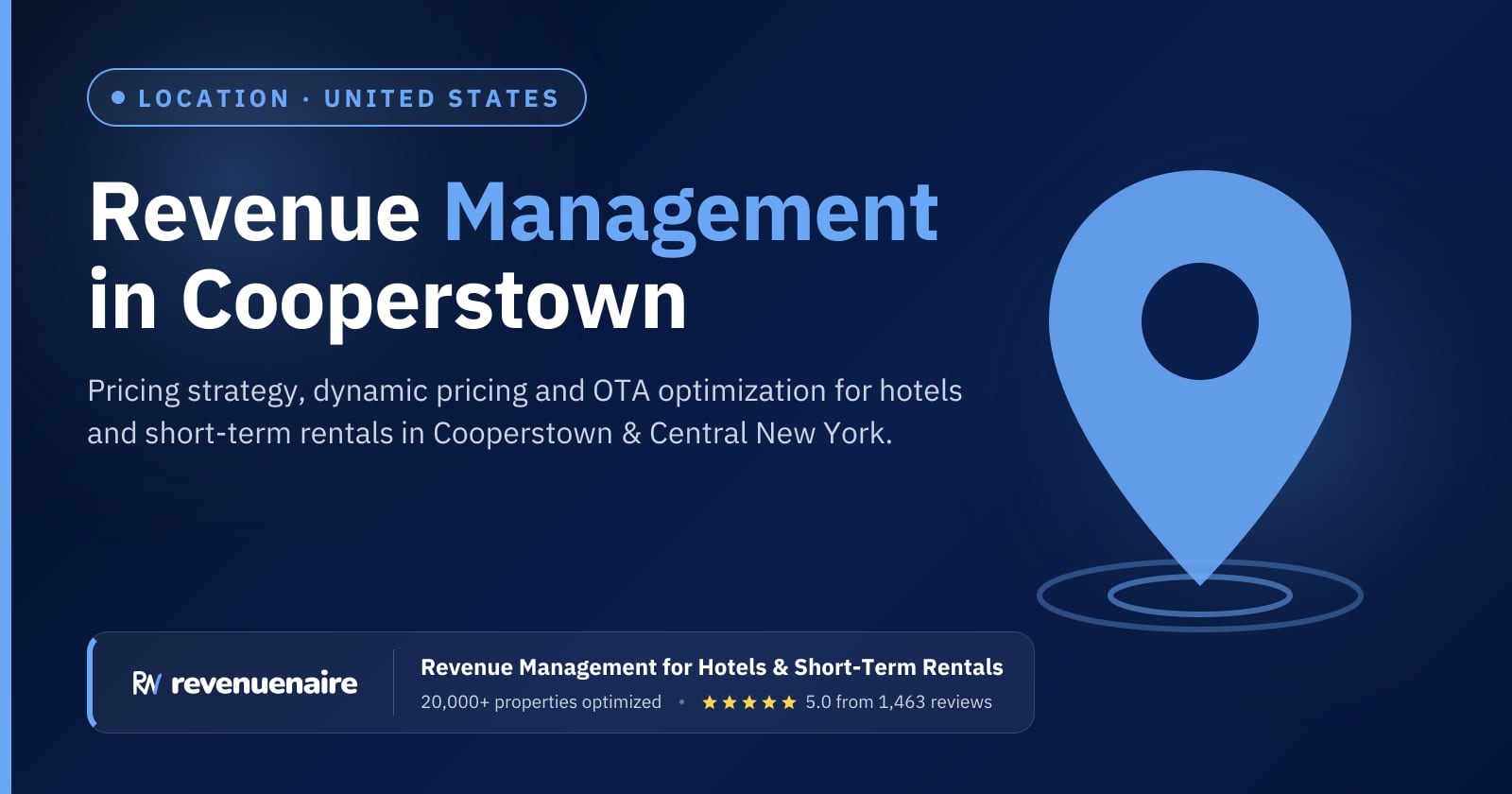 Revenue management in Cooperstown & Central New York, United States