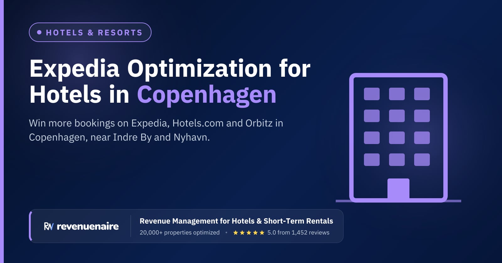 Expedia Optimization for Hotels in Copenhagen, Denmark