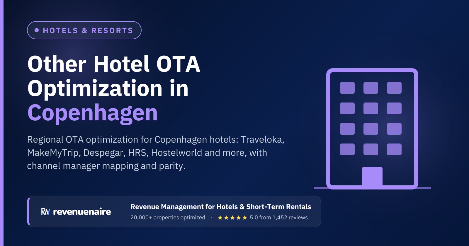 Other Hotel OTA Optimization in Copenhagen, Denmark