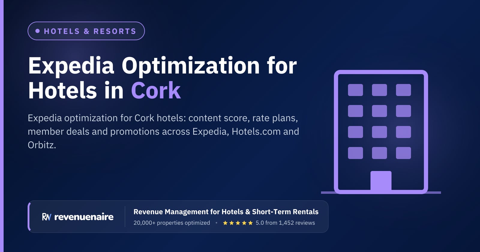 Expedia Optimization for Hotels in Cork & Kinsale, Ireland