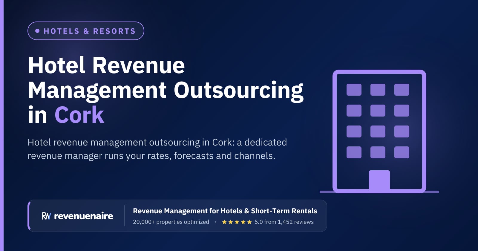 Hotel Revenue Management Outsourcing in Cork & Kinsale, Ireland