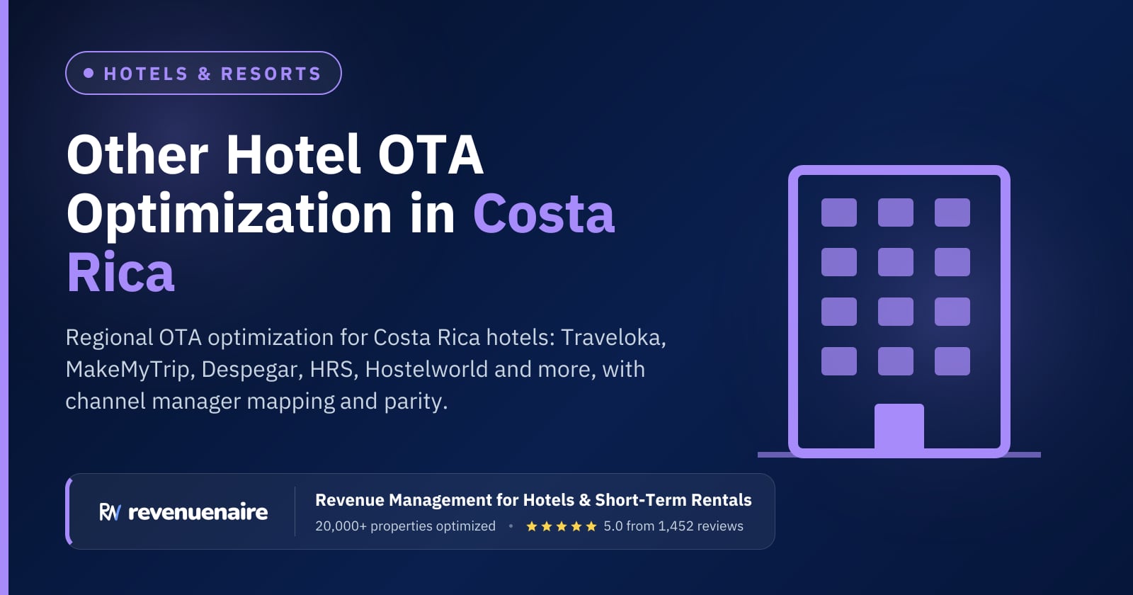 Other Hotel OTA Optimization in Costa Rica (Guanacaste & Manuel Antonio), Costa Rica