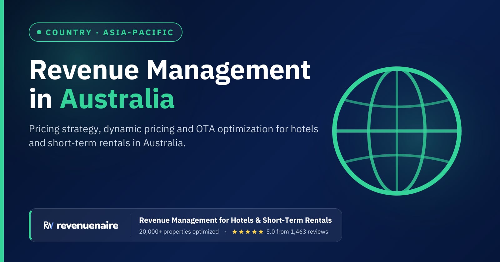 Revenue management in Australia