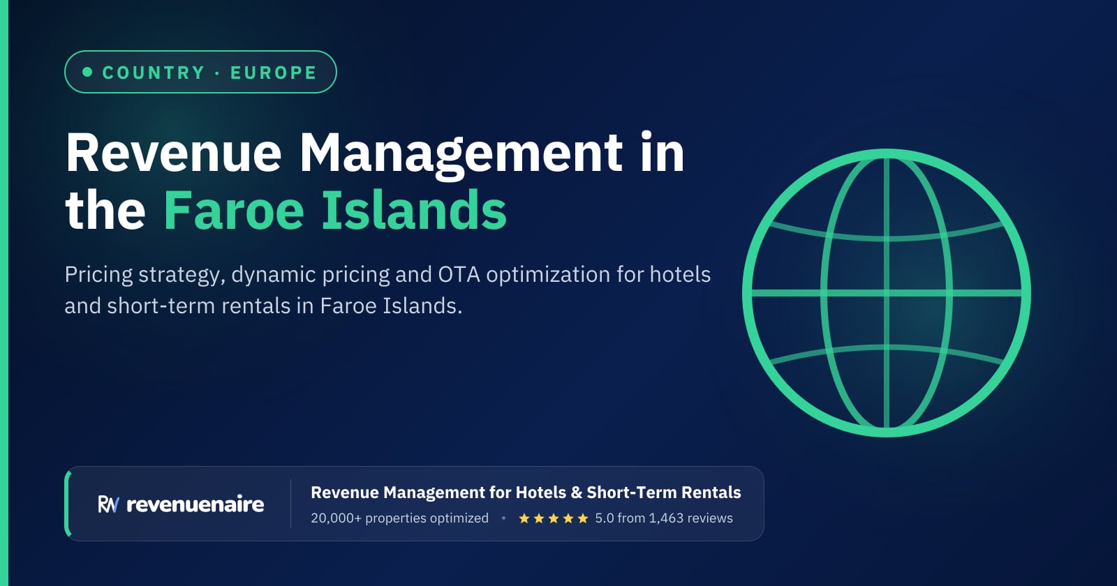 Revenue management in Faroe Islands