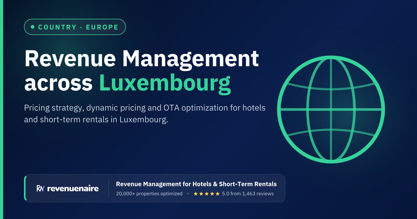 Revenue management in Luxembourg