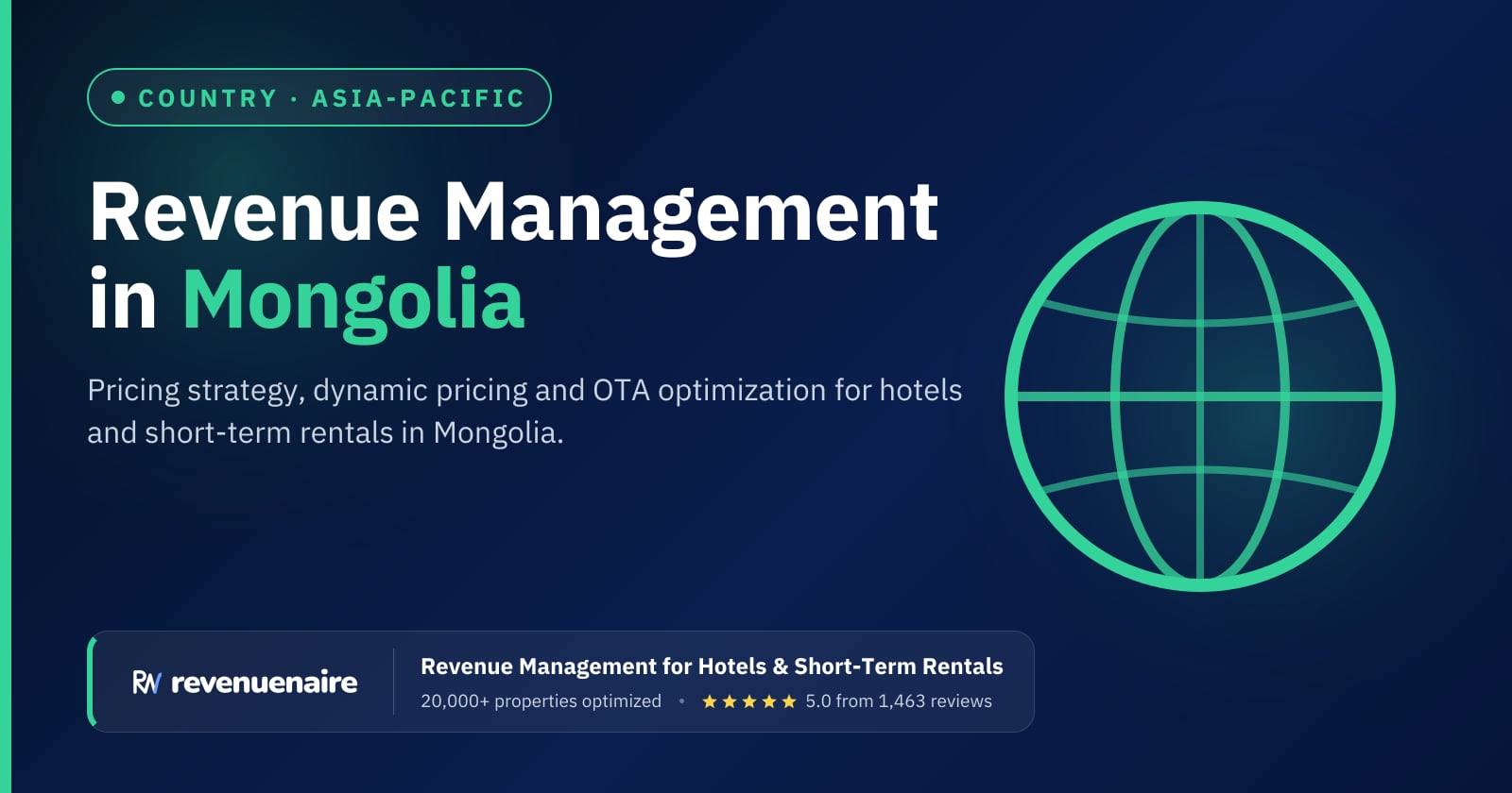 Revenue management in Mongolia