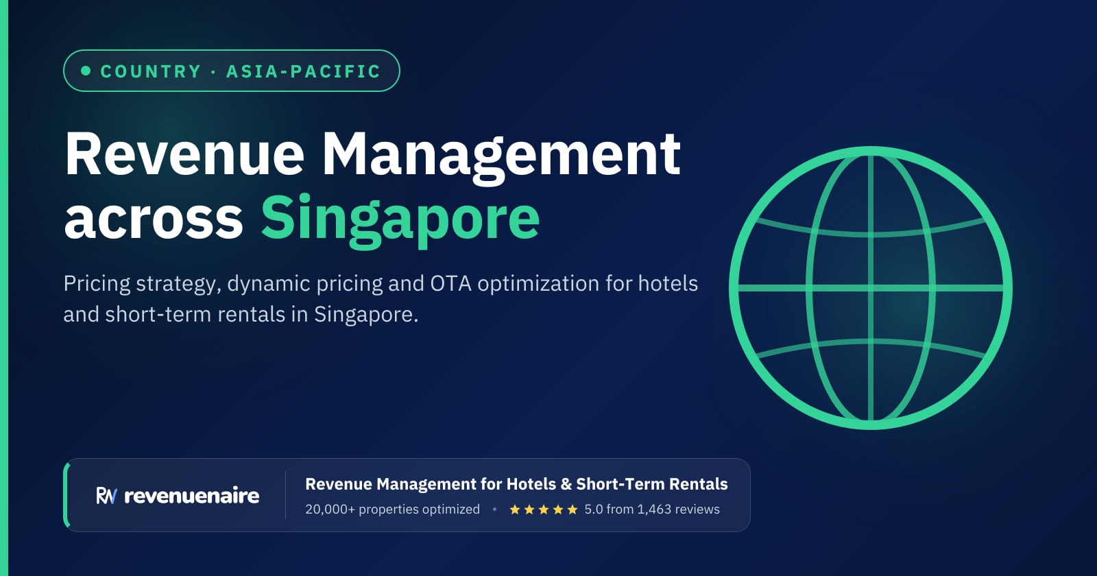 Revenue management in Singapore