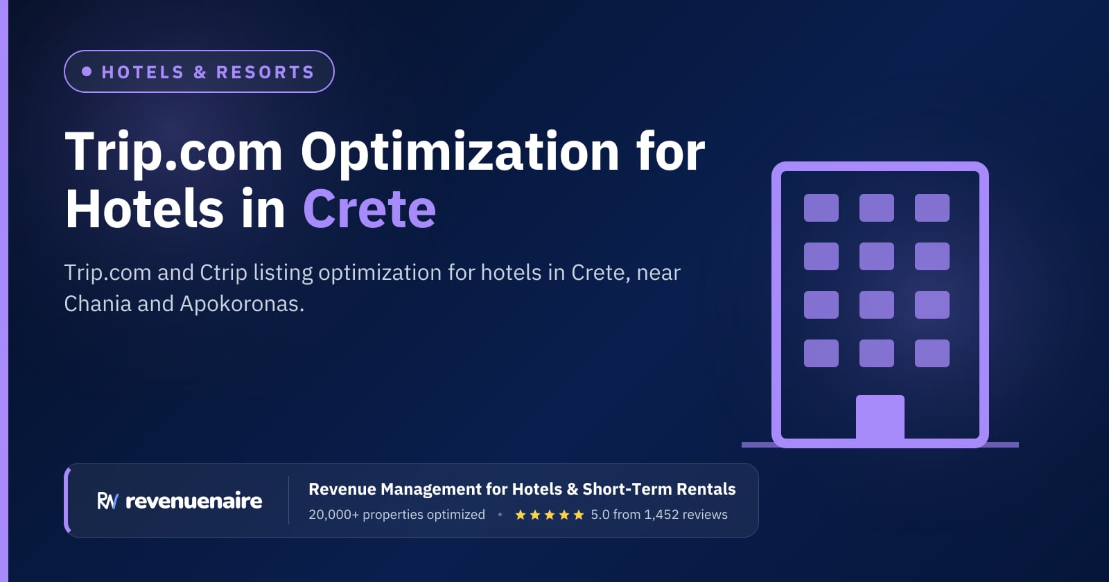 Trip.com Optimization for Hotels in Crete, Greece