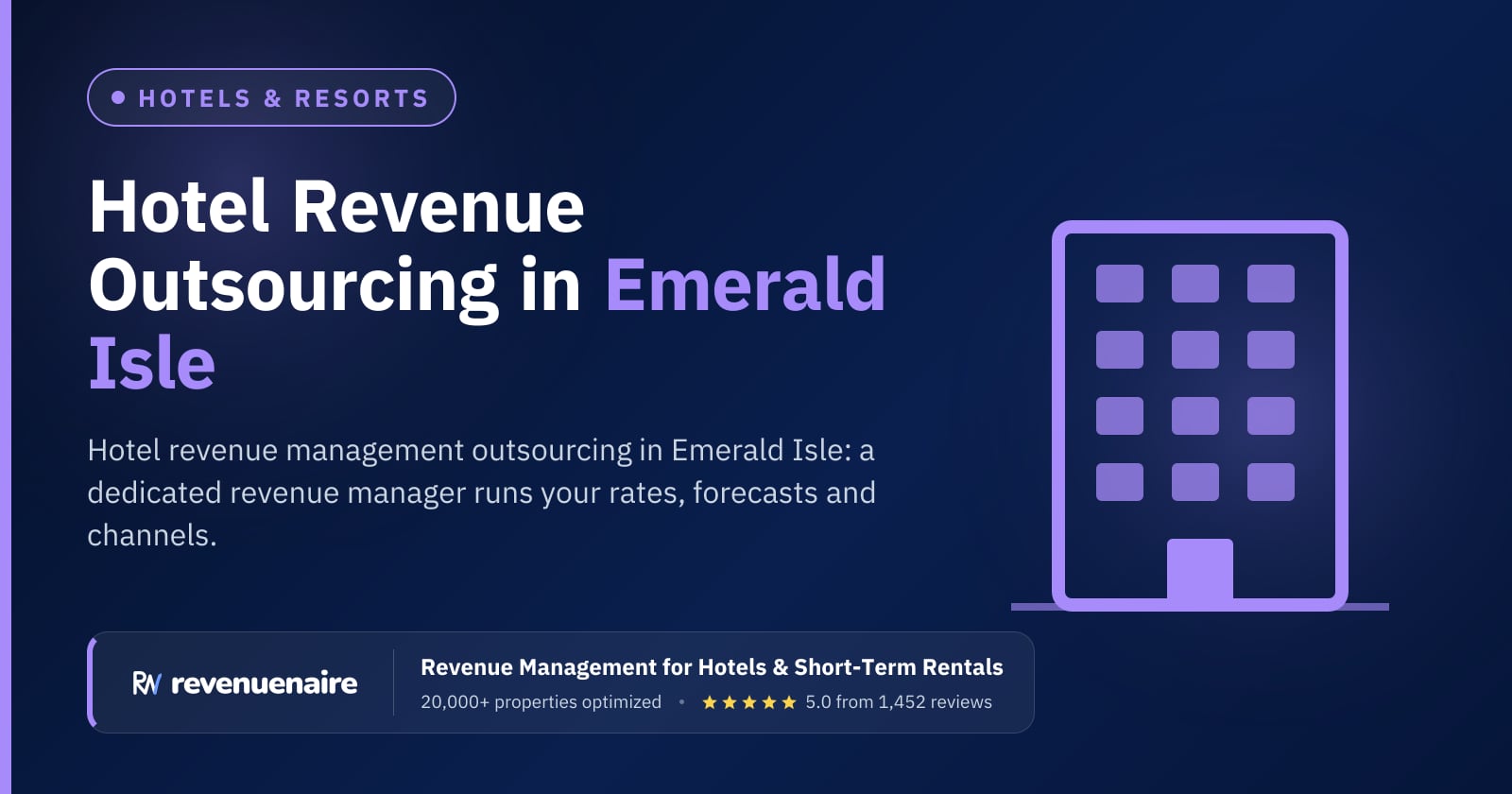 Hotel Revenue Management Outsourcing in Emerald Isle & the Crystal Coast, United States
