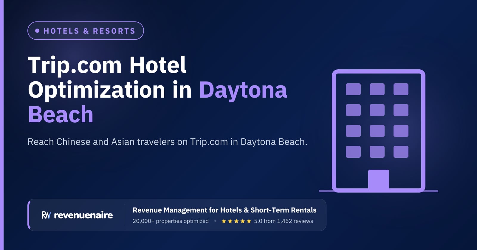 Trip.com Optimization for Hotels in Daytona Beach & the Space Coast, United States