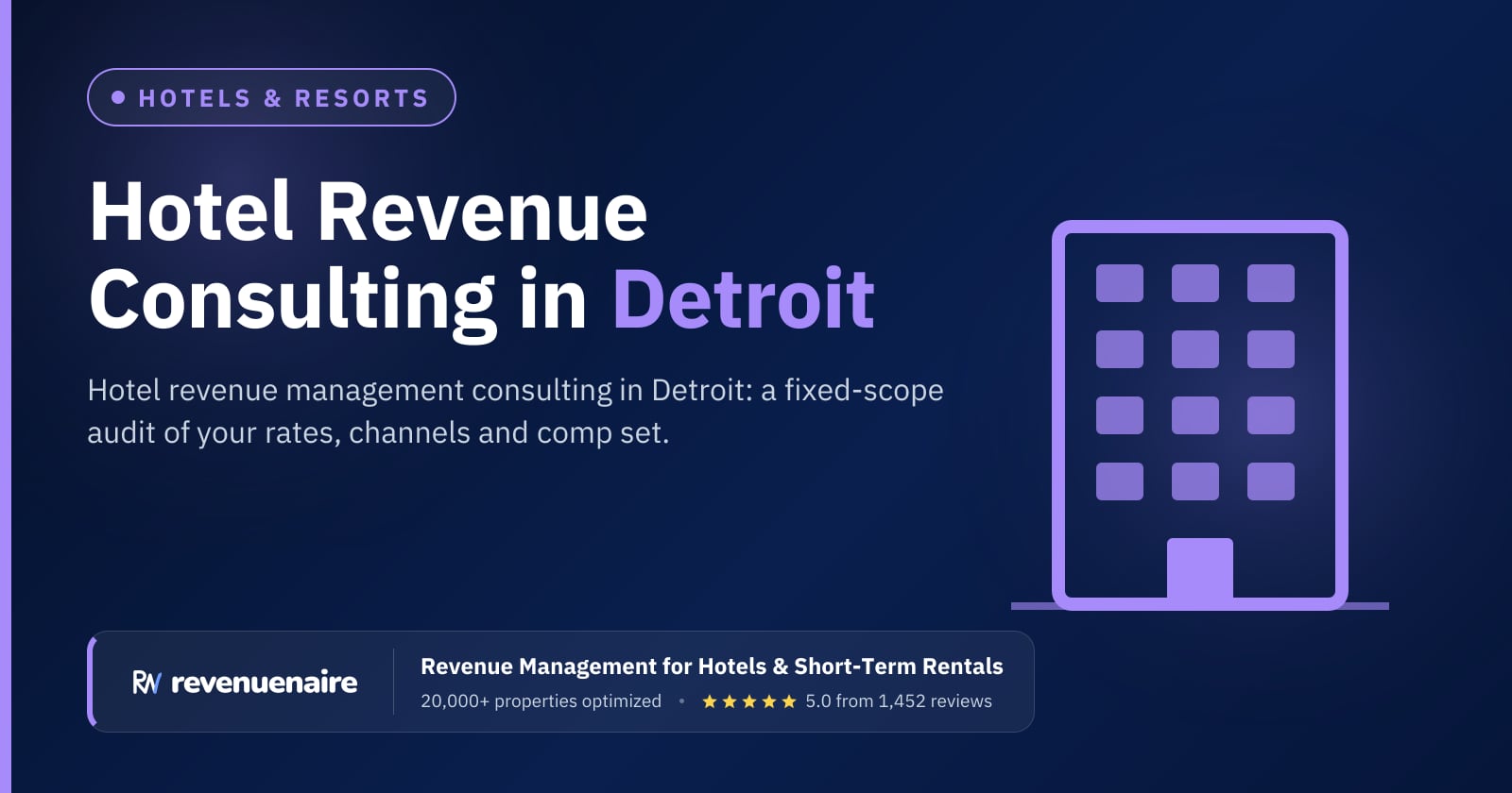 Hotel Revenue Management Consulting in Detroit, United States