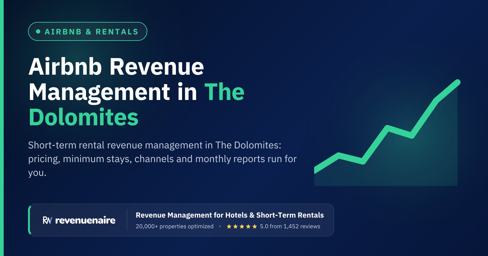 Airbnb Revenue Management in The Dolomites (Bolzano & Cortina), Italy