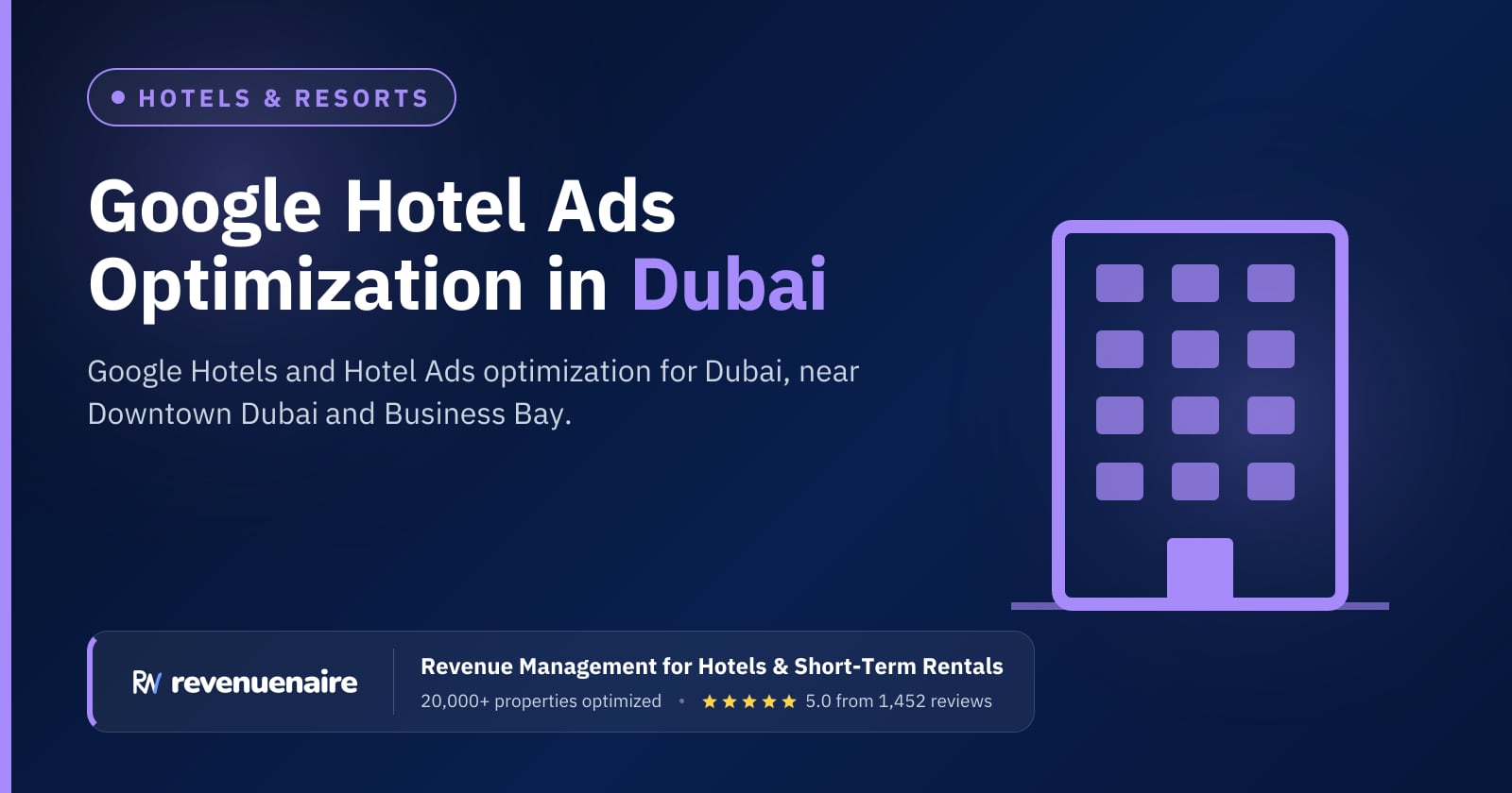 Google Hotel Ads Optimization in Dubai, United Arab Emirates