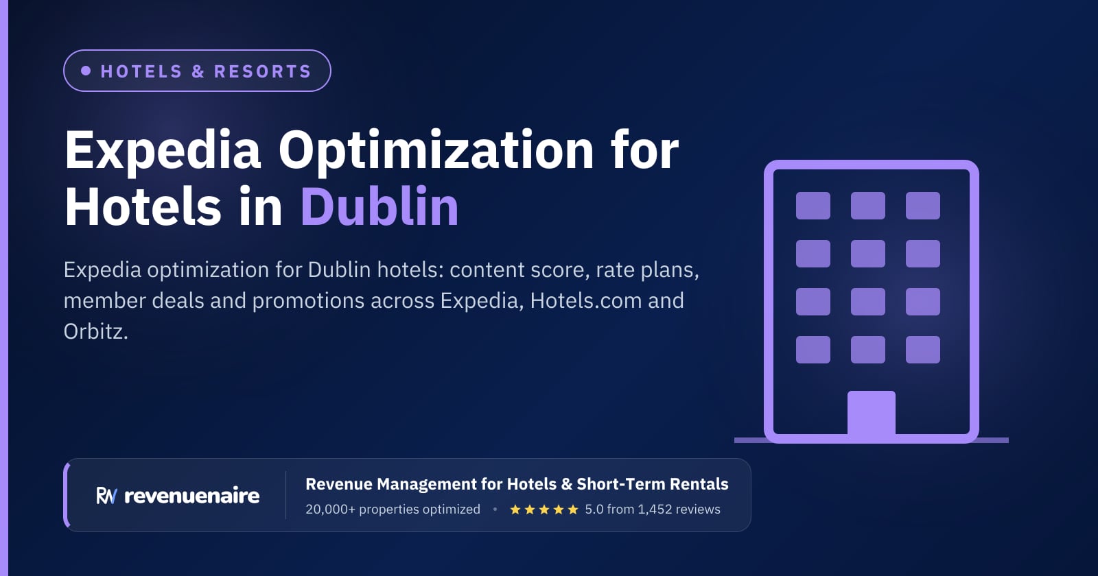 Expedia Optimization for Hotels in Dublin, Ireland