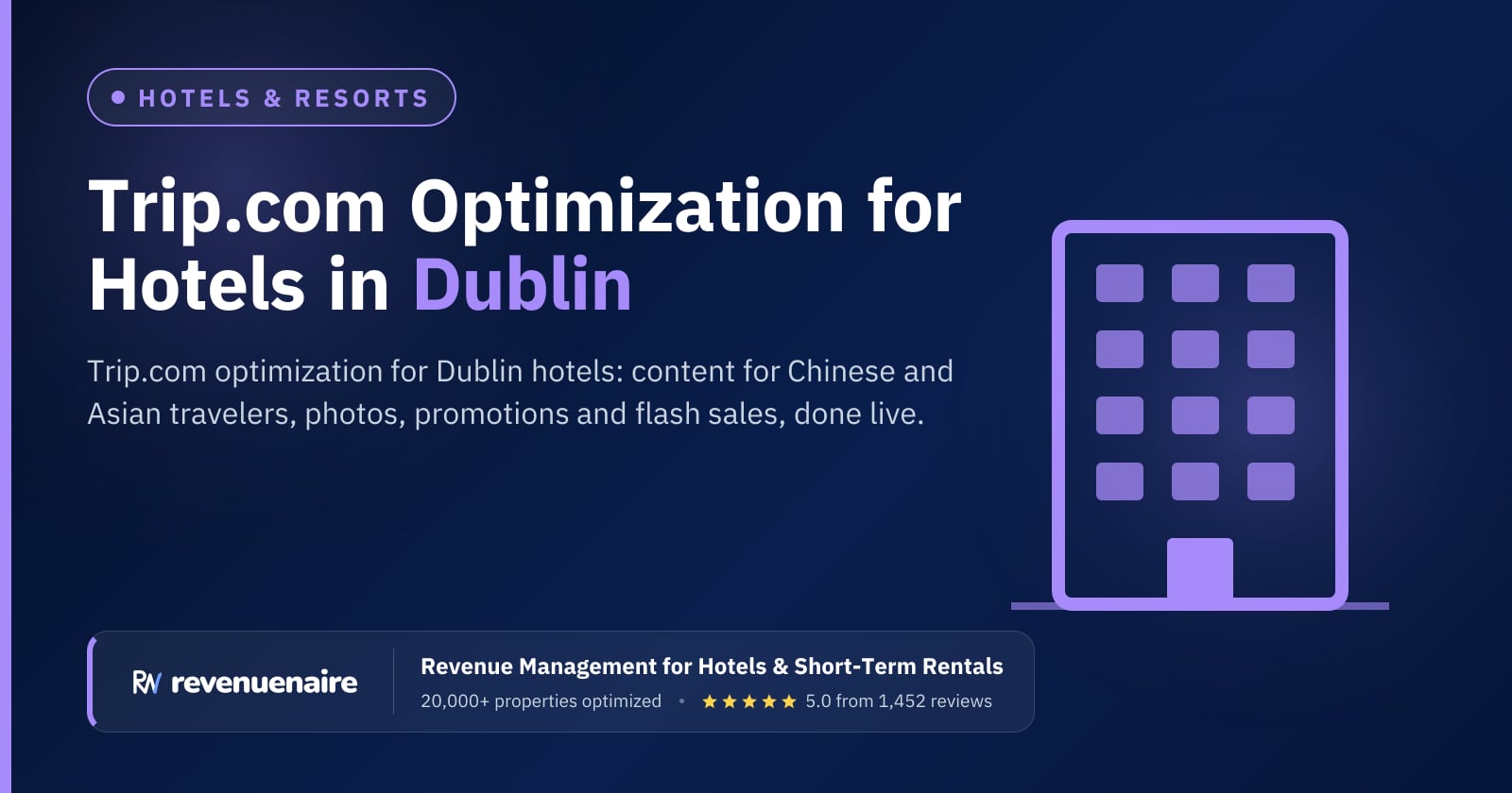 Trip.com Optimization for Hotels in Dublin, Ireland