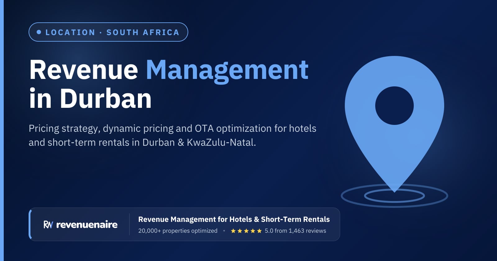 Revenue management in Durban & KwaZulu-Natal, South Africa