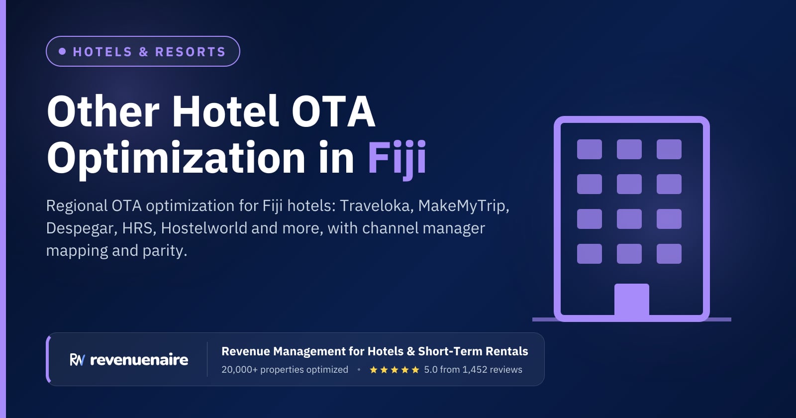 Other Hotel OTA Optimization in Fiji (Nadi & Denarau), Fiji