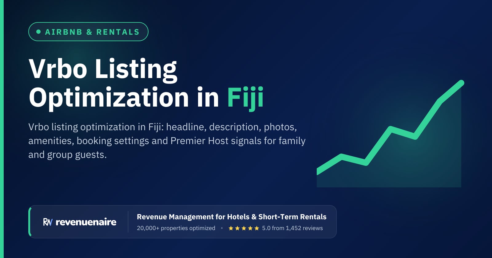 Vrbo Listing Optimization in Fiji (Nadi & Denarau), Fiji