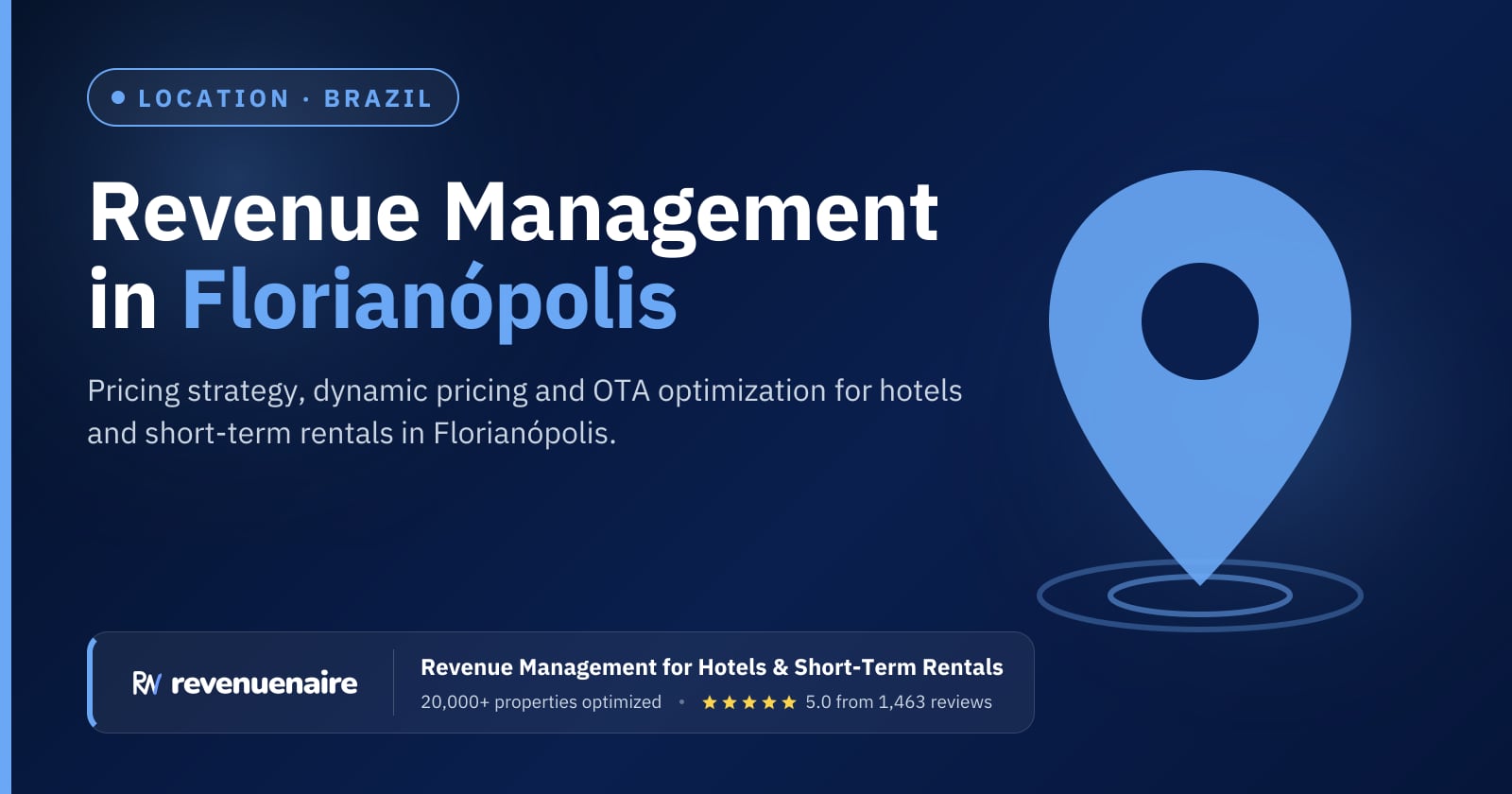 Revenue management in Florianópolis, Brazil