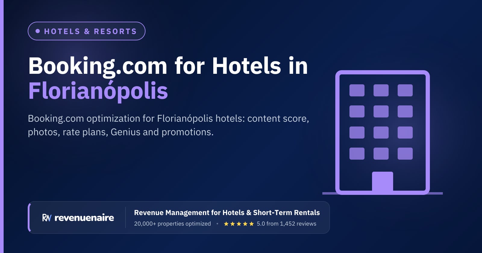 Booking.com Optimization for Hotels in Florianópolis, Brazil