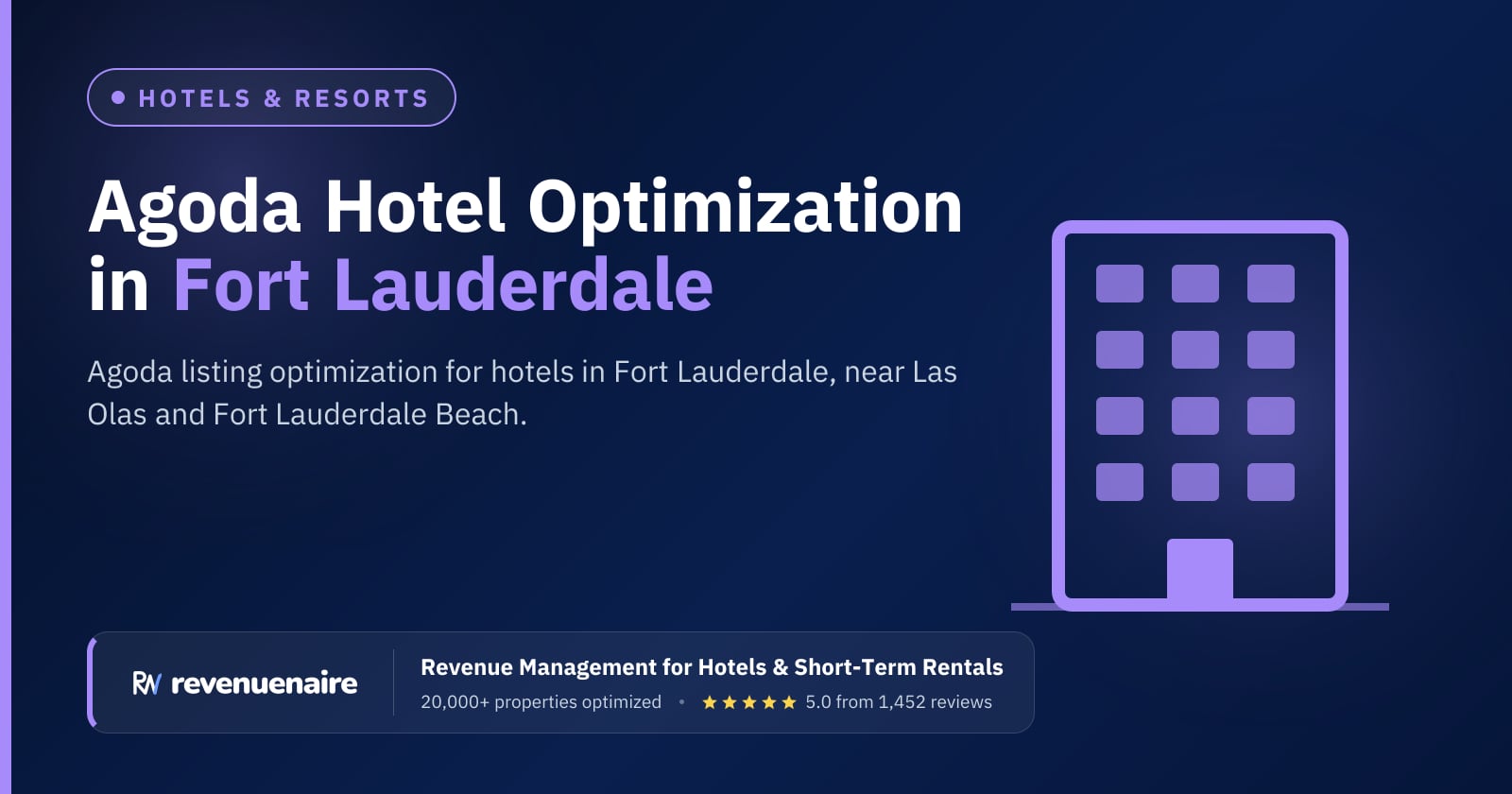 Agoda Optimization for Hotels in Fort Lauderdale & Palm Beach, United States