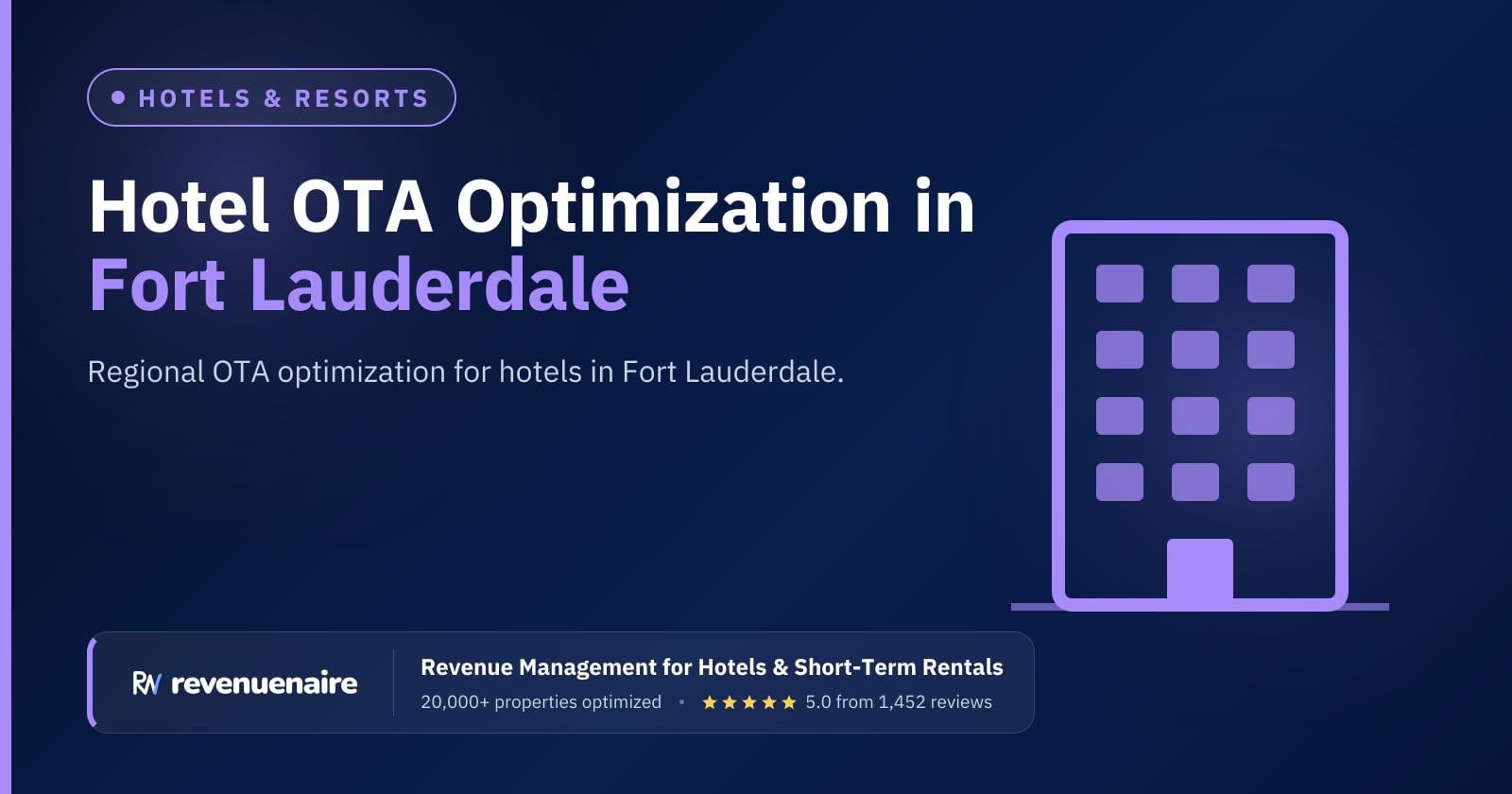 Other Hotel OTA Optimization in Fort Lauderdale & Palm Beach, United States