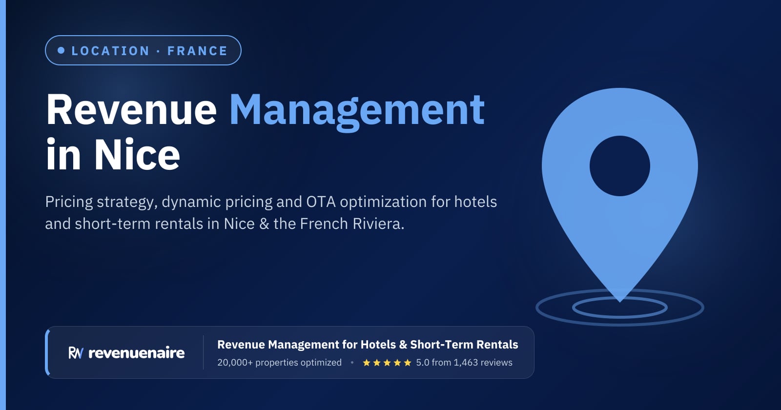 Revenue management in Nice & the French Riviera, France