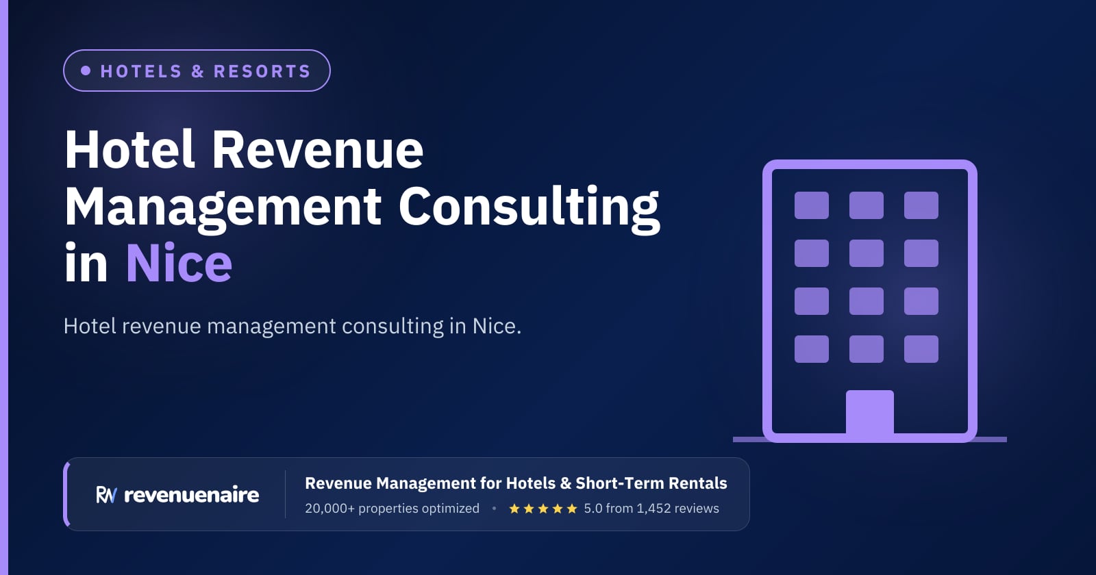 Hotel Revenue Management Consulting in Nice & the French Riviera, France