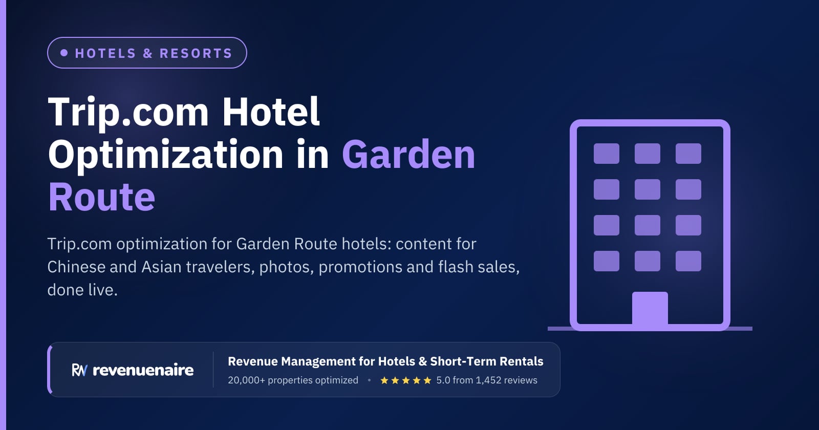 Trip.com Optimization for Hotels in Garden Route (Knysna & Plettenberg Bay), South Africa