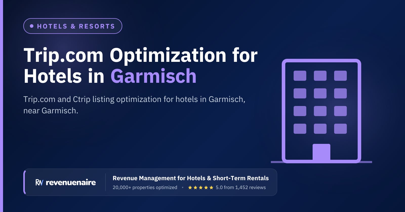Trip.com Optimization for Hotels in Garmisch & the Bavarian Alps, Germany