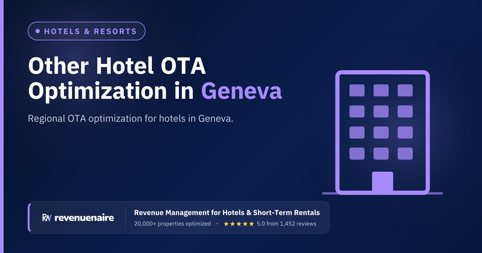 Other Hotel OTA Optimization in Geneva, Switzerland