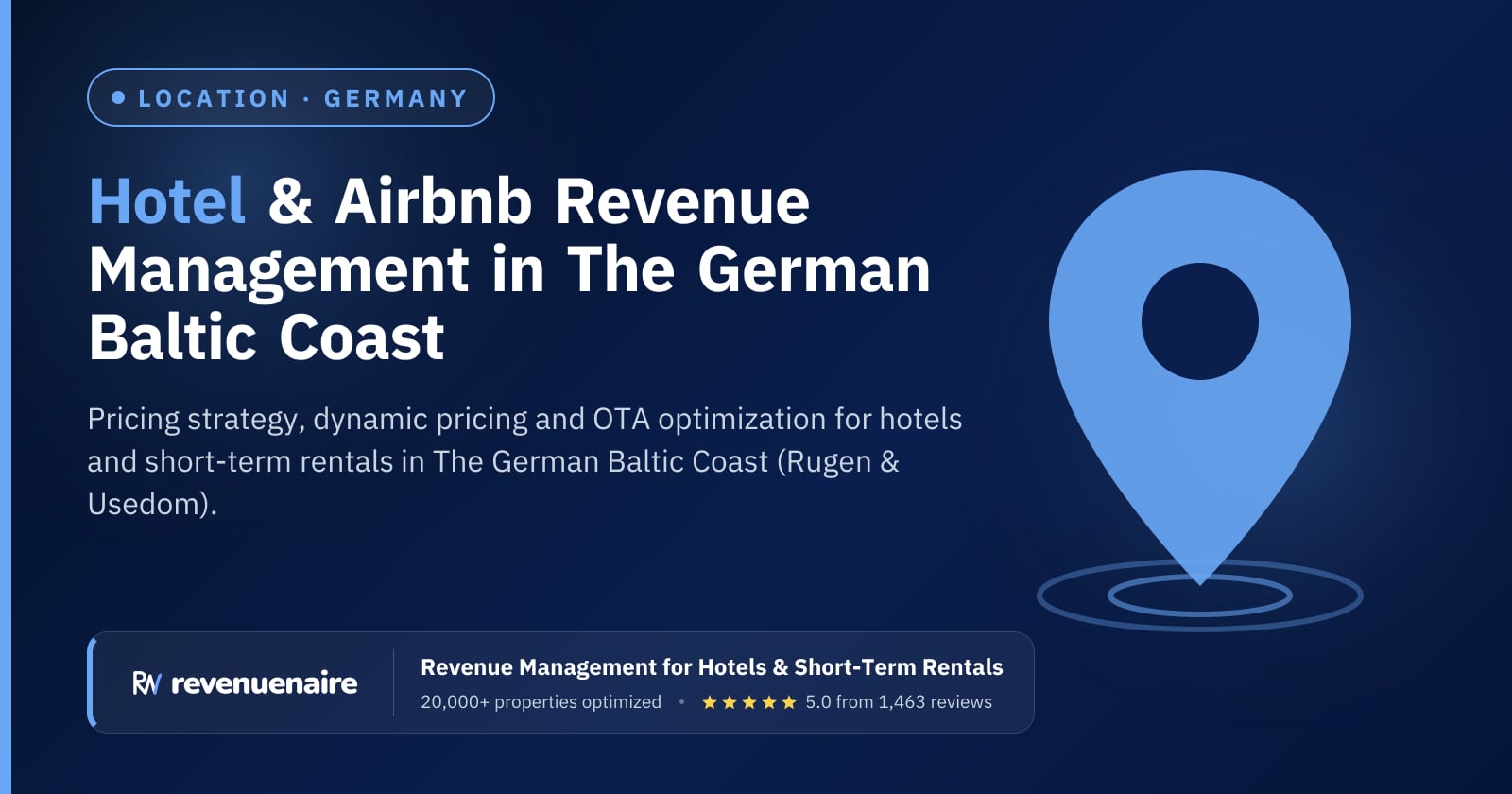 Revenue management in The German Baltic Coast (Rugen & Usedom), Germany