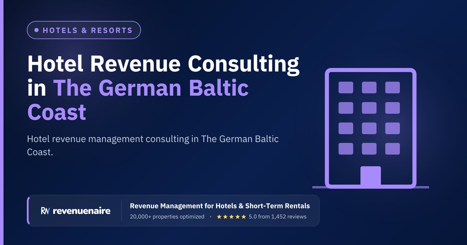 Hotel Revenue Management Consulting in The German Baltic Coast (Rugen & Usedom), Germany