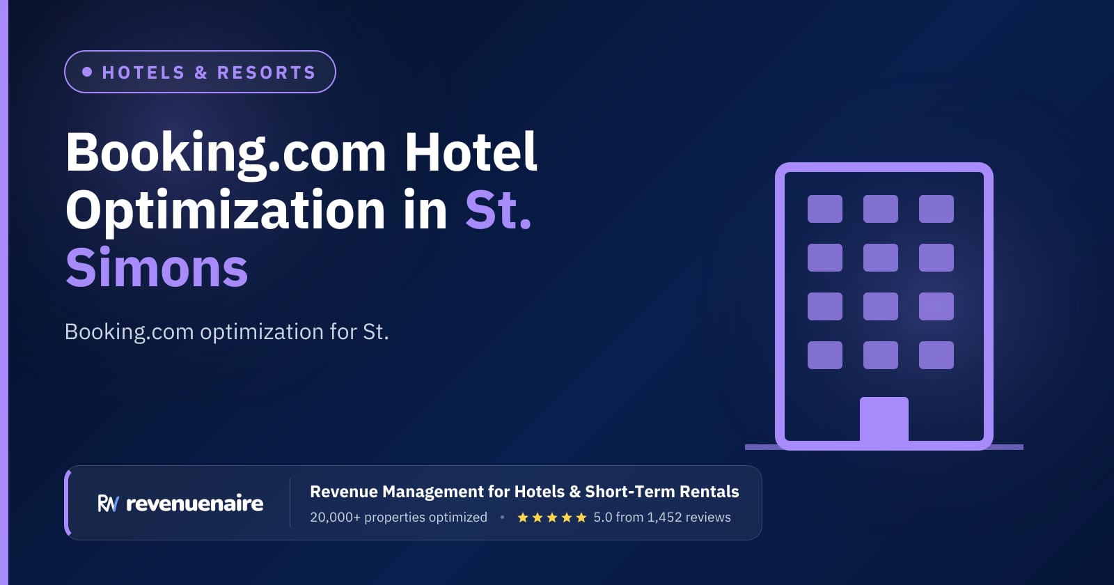Booking.com Optimization for Hotels in St. Simons & Jekyll Island, United States