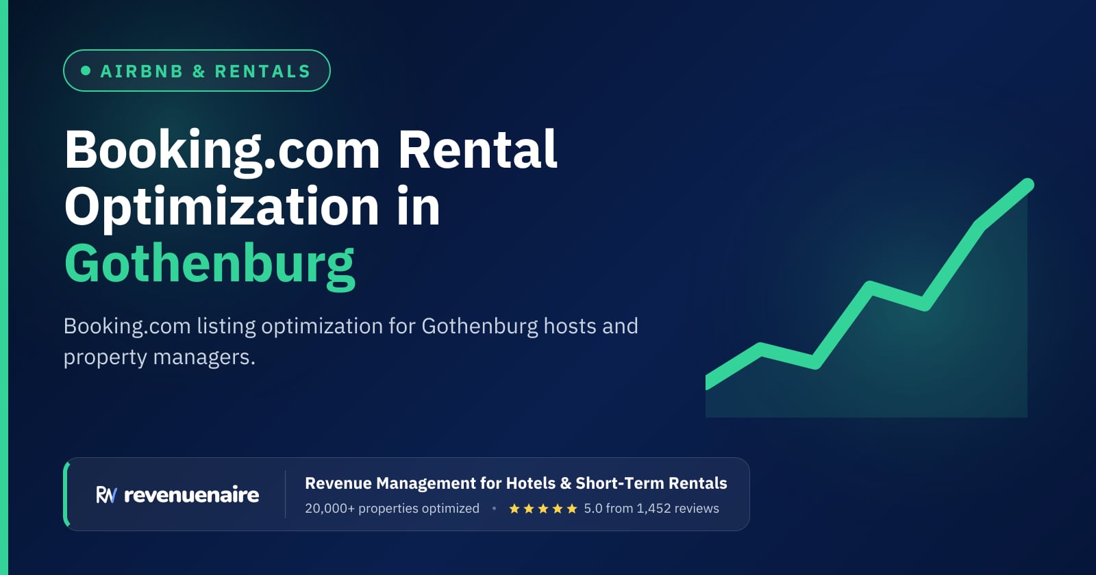 Booking.com Optimization for Rentals in Gothenburg & the Swedish West Coast, Sweden