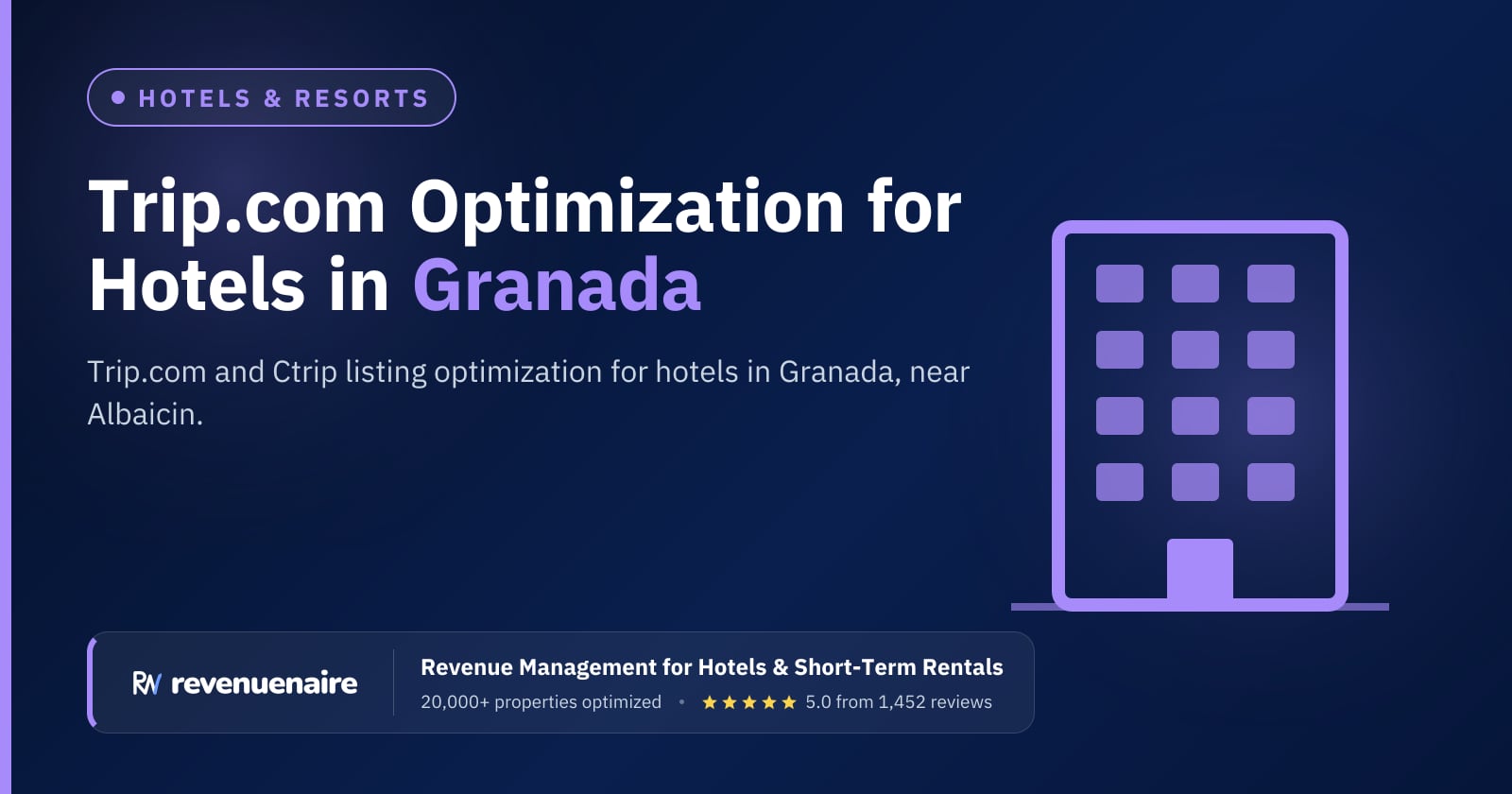 Trip.com Optimization for Hotels in Granada, Spain