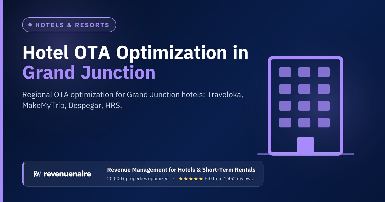 Other Hotel OTA Optimization in Grand Junction & Colorado Wine Country, United States