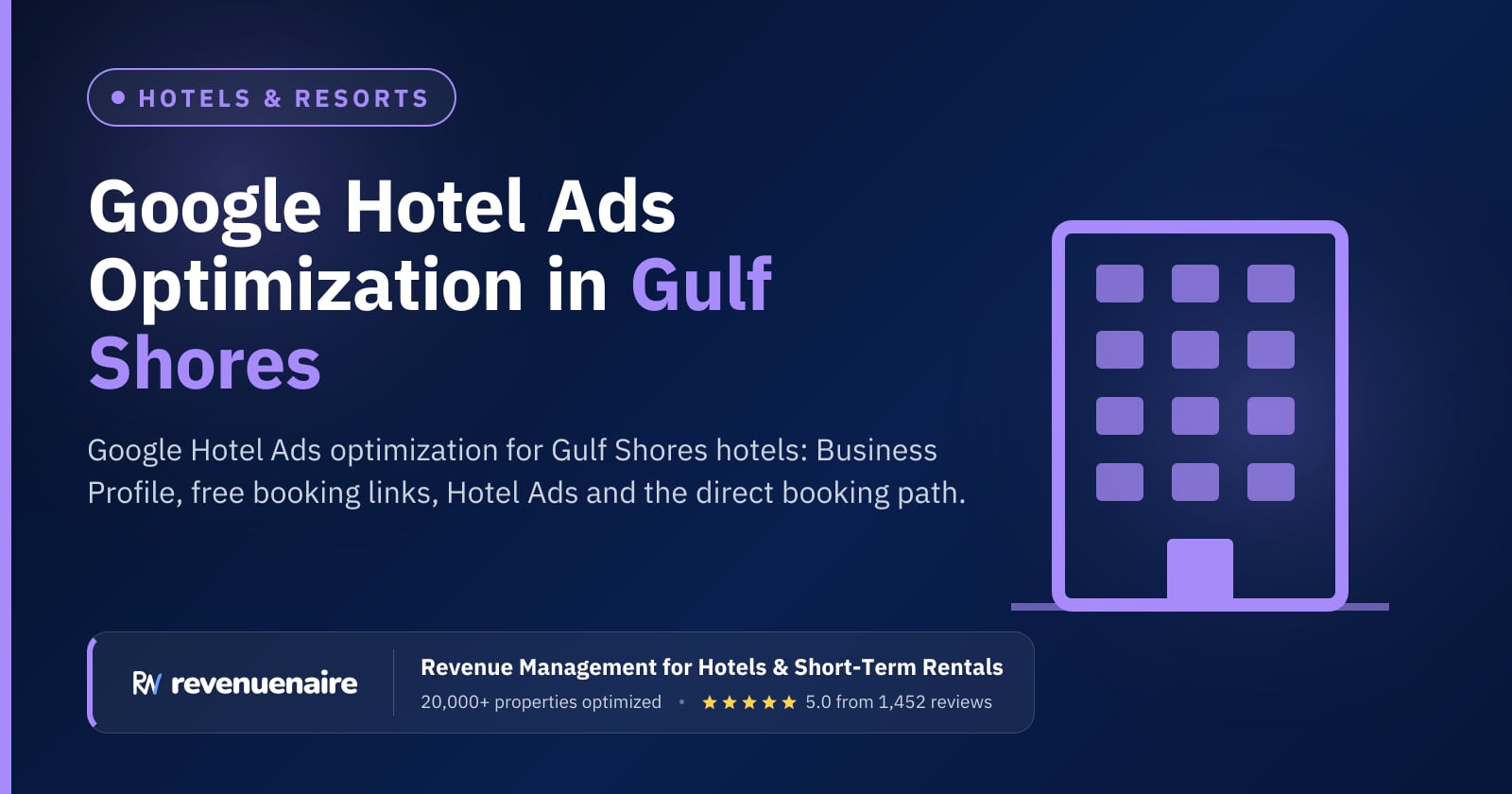 Google Hotel Ads Optimization in Gulf Shores & Orange Beach, United States