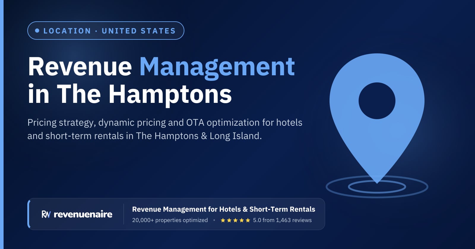 Revenue management in The Hamptons & Long Island, United States