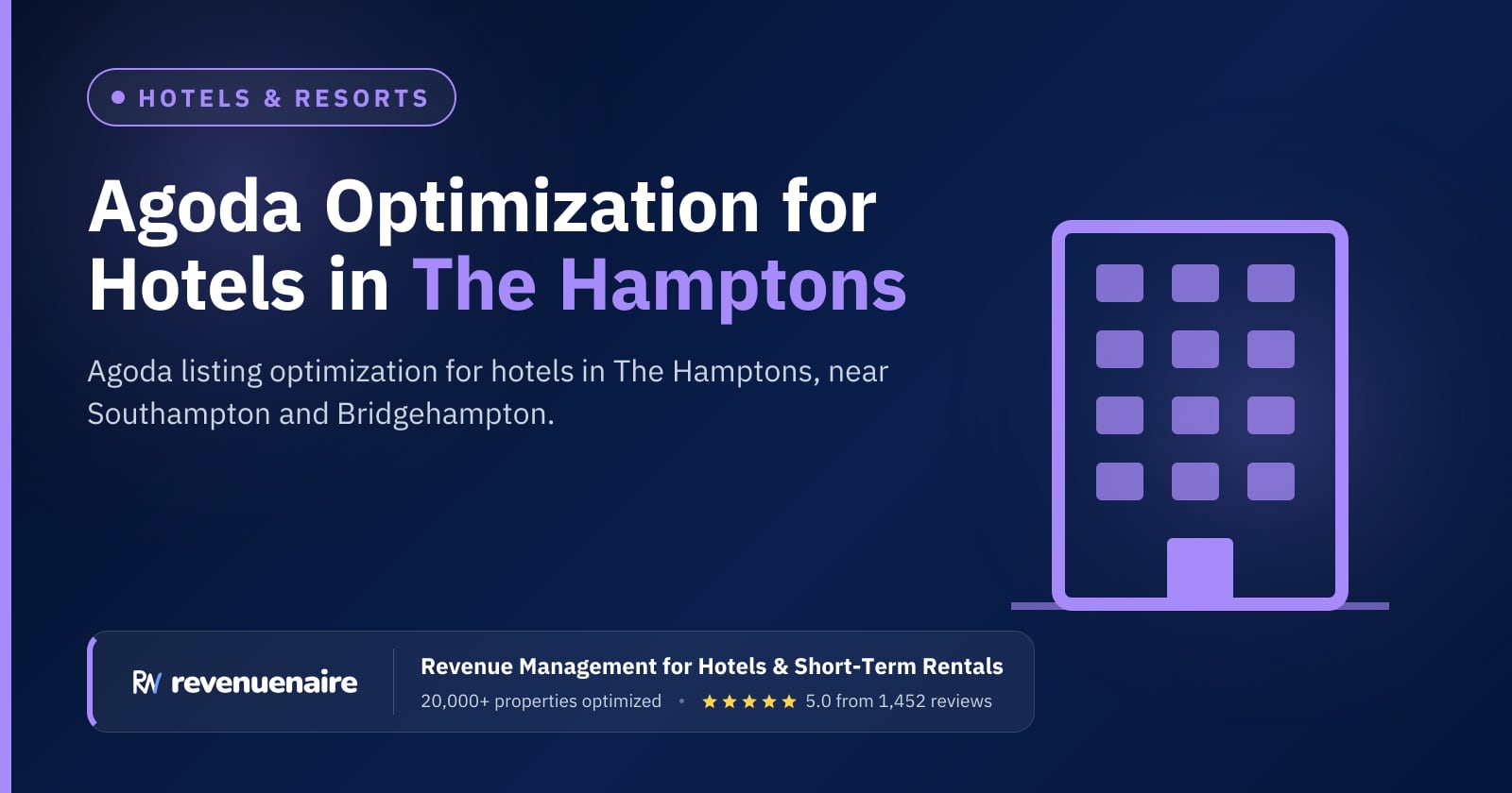 Agoda Optimization for Hotels in The Hamptons & Long Island, United States