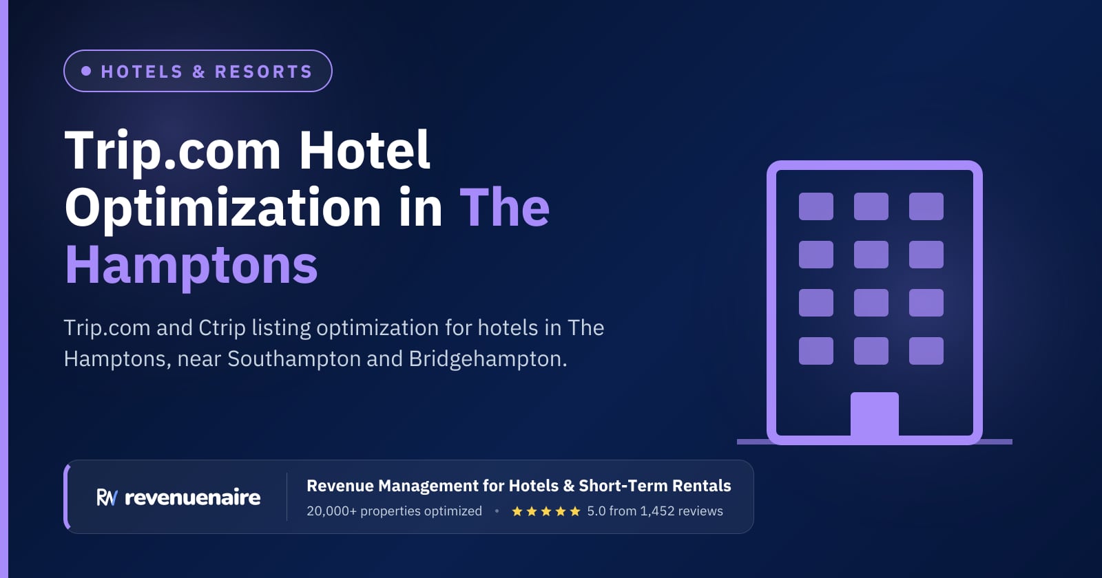 Trip.com Optimization for Hotels in The Hamptons & Long Island, United States