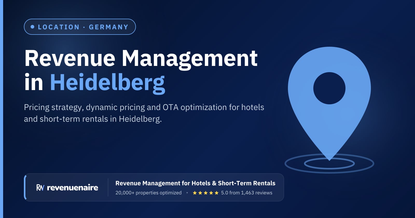 Revenue management in Heidelberg, Germany